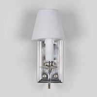 East Borne 1 Light Sconce Base Antique Silver