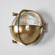 Vienna Outdoor Wall Lamp Antique Brass