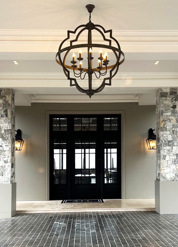 Hyatt Large Pendant Light Brown Steel