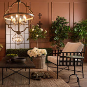 Hyatt Large Pendant Light Brown Steel