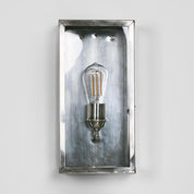 Goodman Outdoor Lantern Wall Lamp Antique Silver