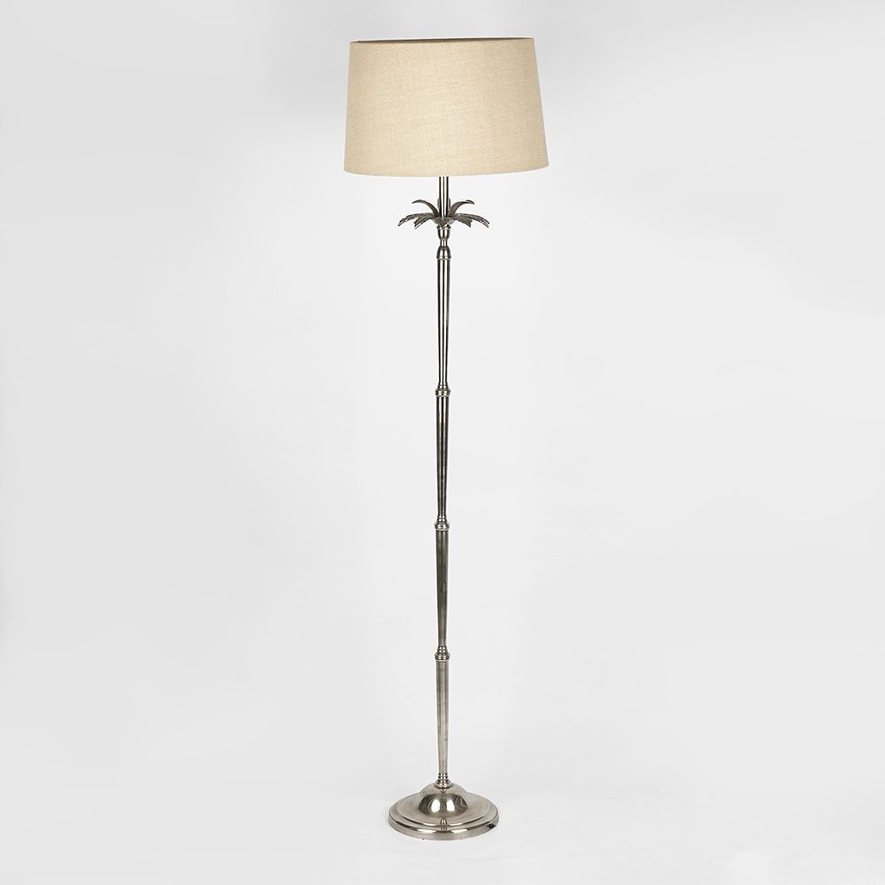 Casablanca 1 Light Floor Lamp Base Antique Silver