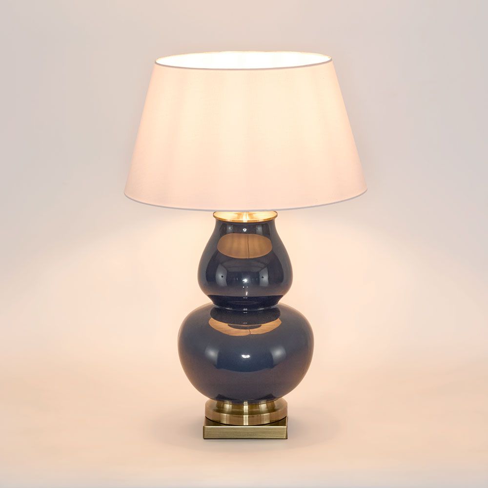 Matisse Table Lamp Dark Blue Ceramic / Metal