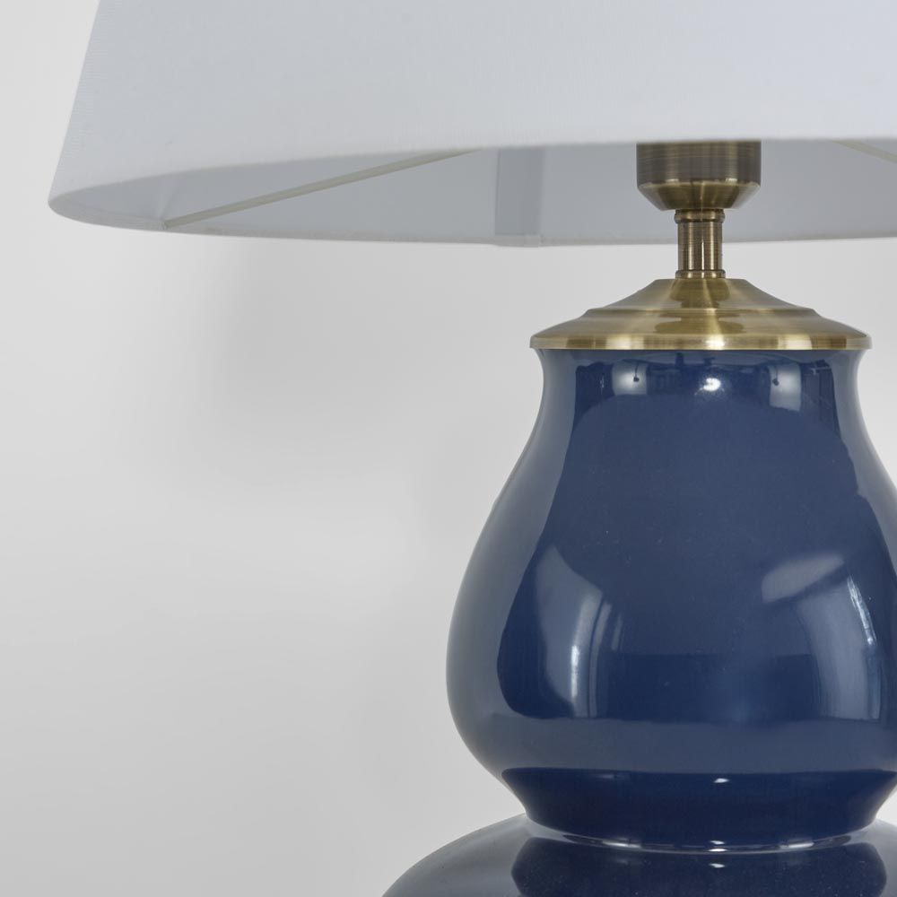 Matisse Table Lamp Dark Blue Ceramic / Metal