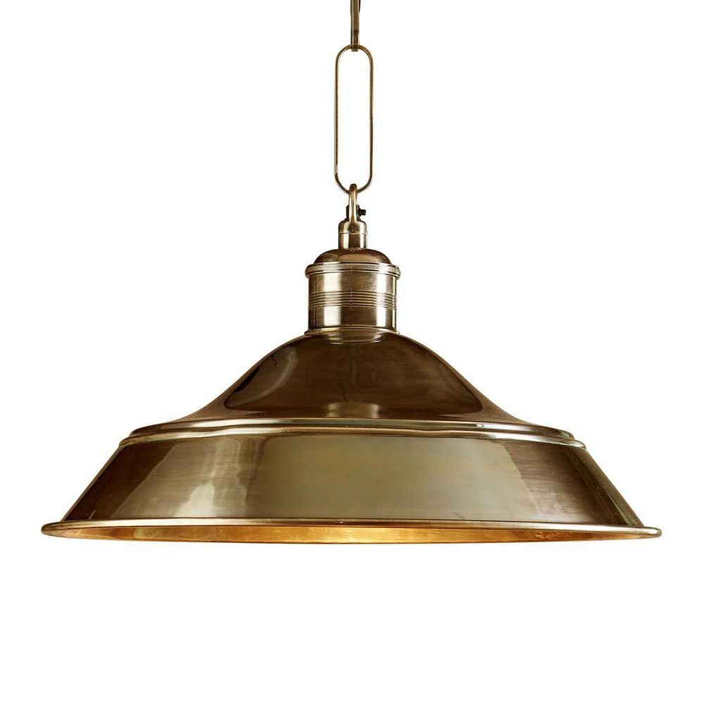 Palladium 1 Light Pendant Antique Brass