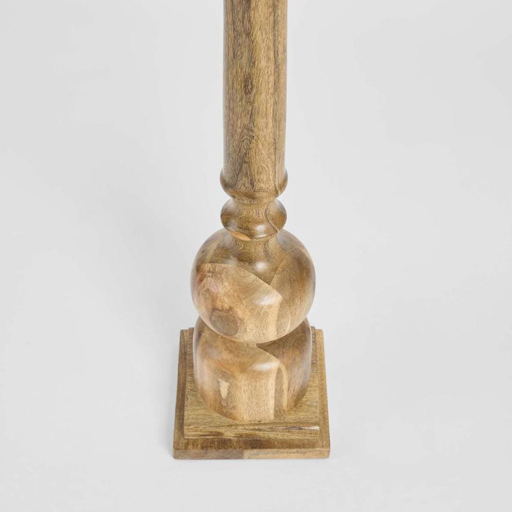Rook Large Pillar Floor Lamp Light Natural Base Only