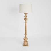 Rook Large Pillar Floor Lamp Light Natural Base Only