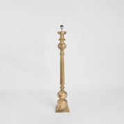 Rook Large Pillar Floor Lamp Light Natural Base Only