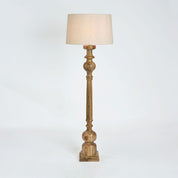 Rook Large Pillar Floor Lamp Light Natural Base Only