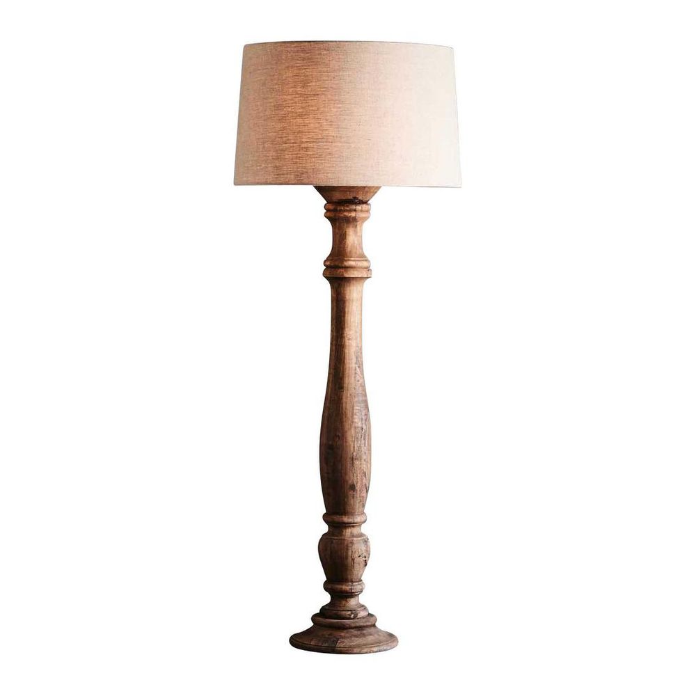 Candela Large Floor Lamp Dark Natural Base Only