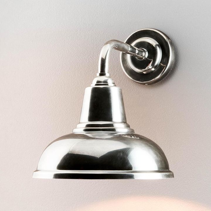 Seabrook Wall Sconce Silver Brass