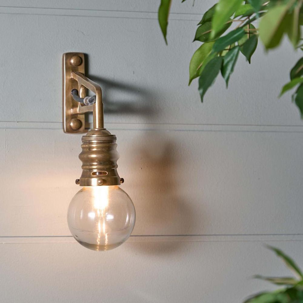 Carlton Exterior Wall Light Brass