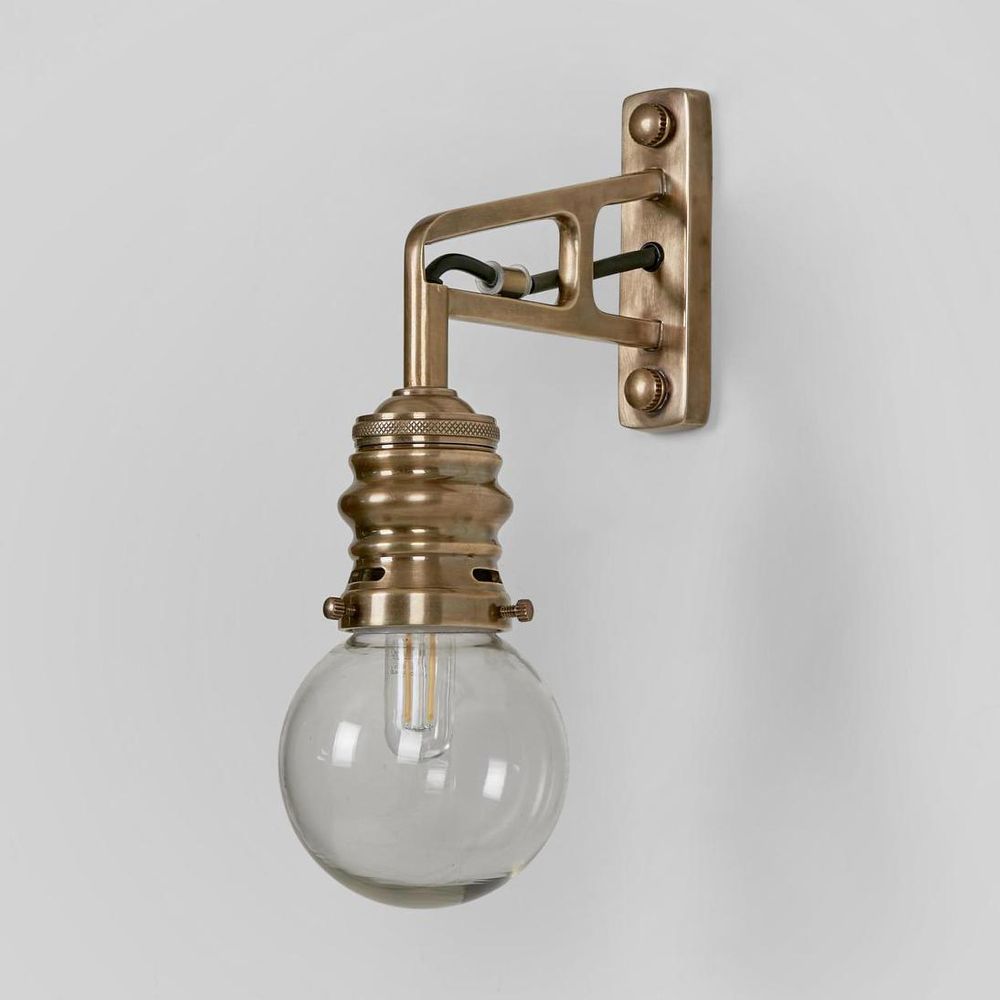 Carlton Exterior Wall Light Brass
