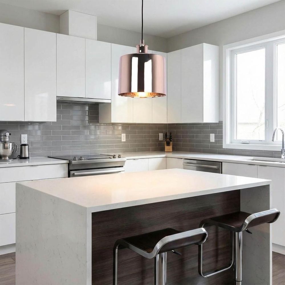 Portofino Pendant Light W300mm Shiny Nickel Brass