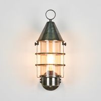 Eastwood Exterior Wall Light Silver Brass