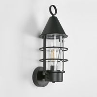 Eastwood Exterior Wall Light Black Brass