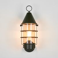 Eastwood Exterior Wall Light Black Brass