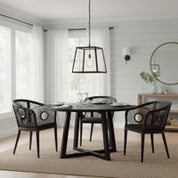 Theo Pendant Light Black Iron / Glass