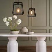 Theo Pendant Light Black Iron / Glass