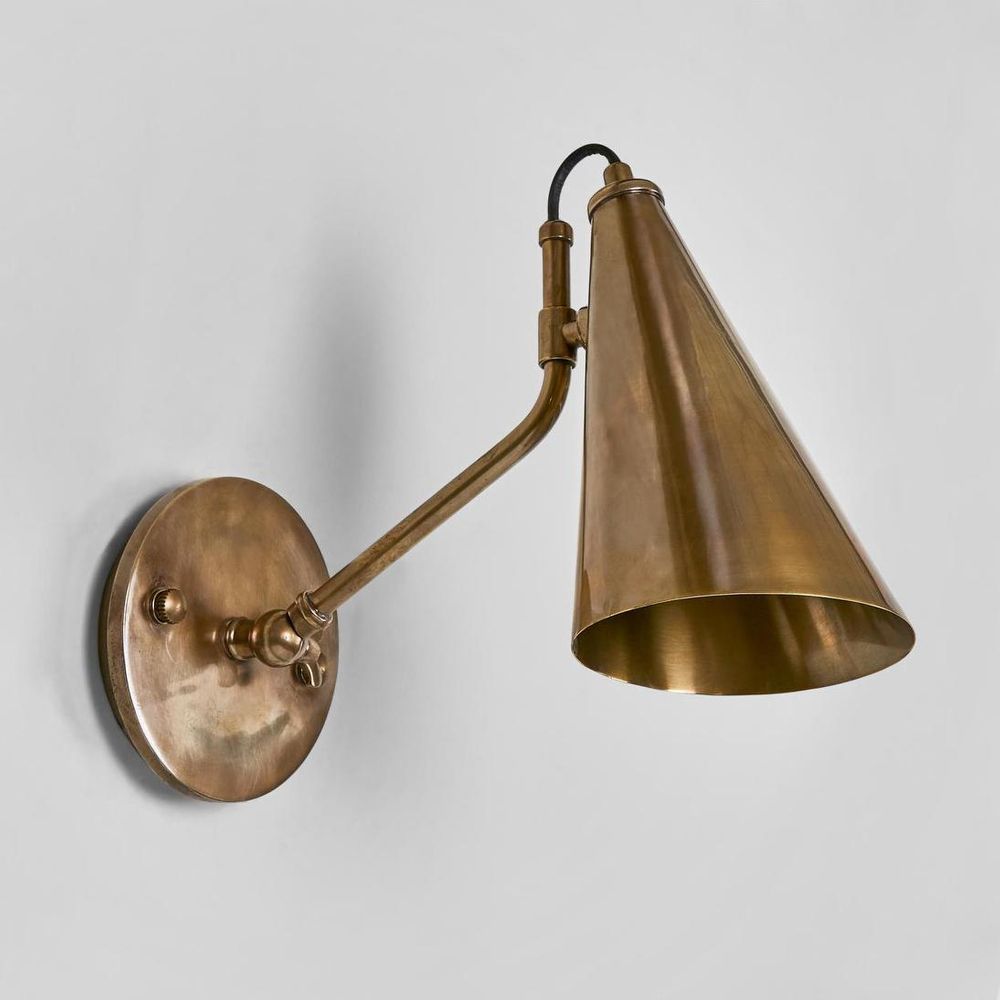 Cloudy Wall Sconce Antique Brass