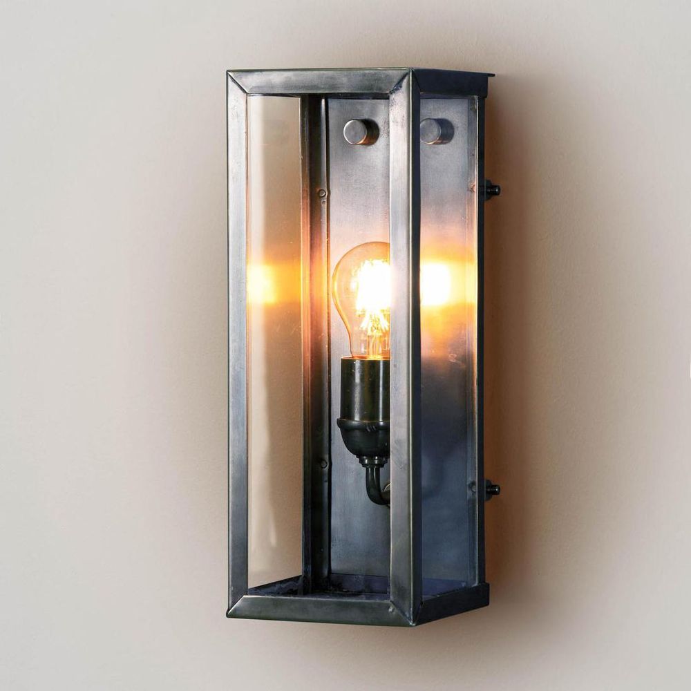 Goodman Exterior Wall Light Antique Silver Brass
