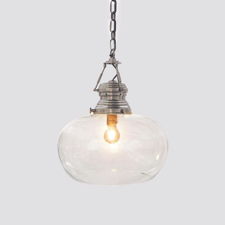 Paddington 1 Light Pendant Small Antique Silver