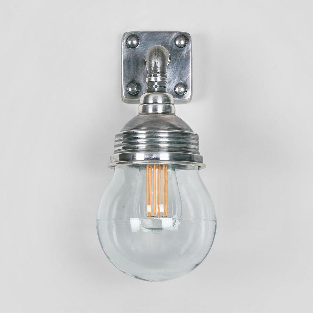 Dover Outdoor Wall Lamp Antique Silver