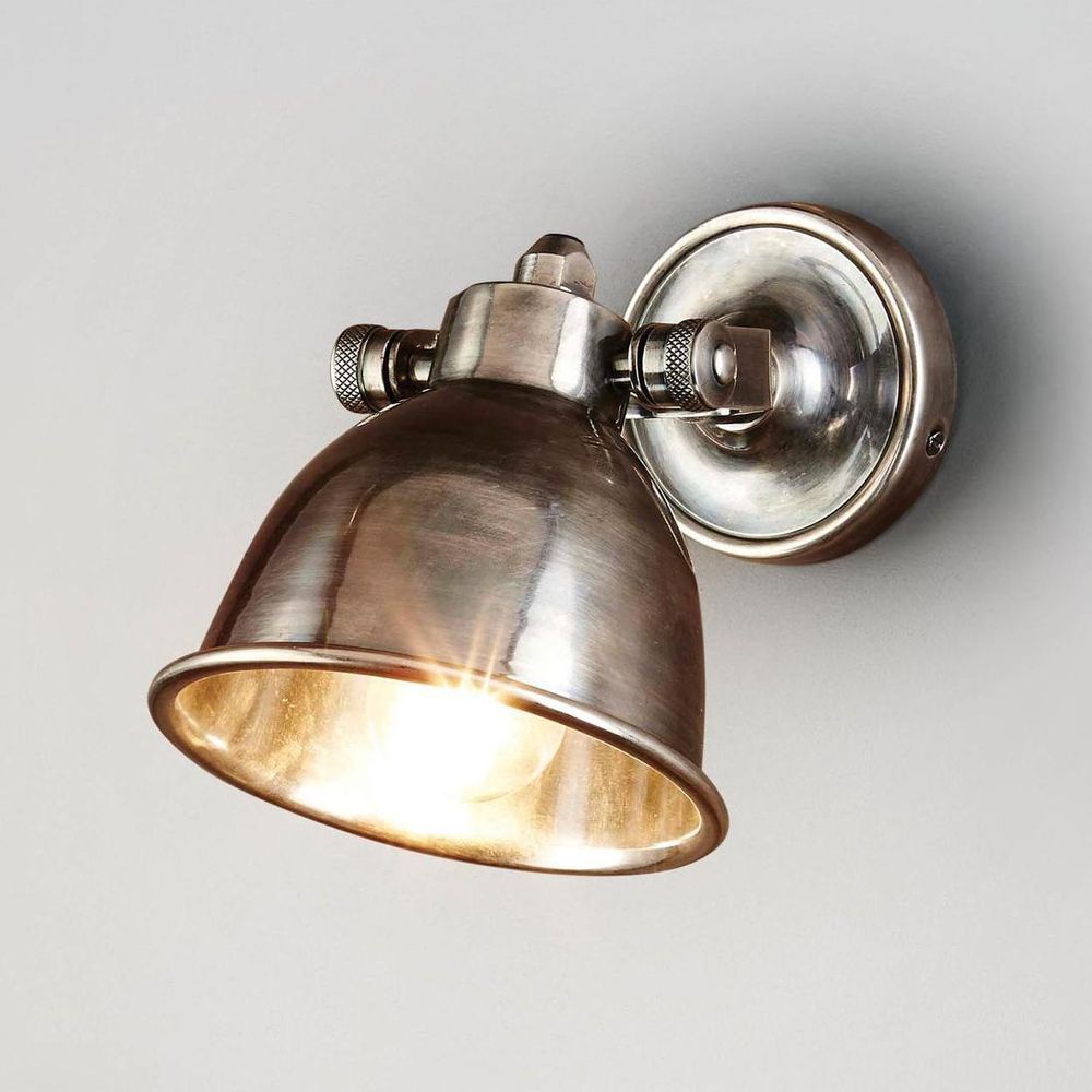 Phoenix 1 Light Wall Lamp Antique Silver