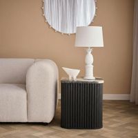 Bermuda Table Lamp White Brass