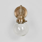 Iceberg Exterior Wall Light Antique Brass Glass