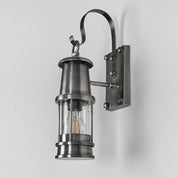 Liberty Exterior Wall Light Antique Silver Brass