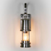 Liberty Exterior Wall Light Antique Silver Brass