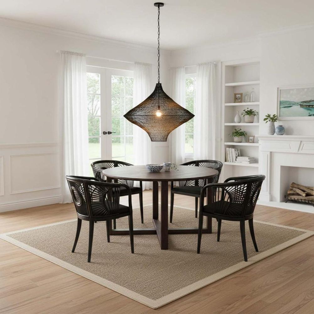 Metropolitan Pendant Light H850mm Black Aluminium