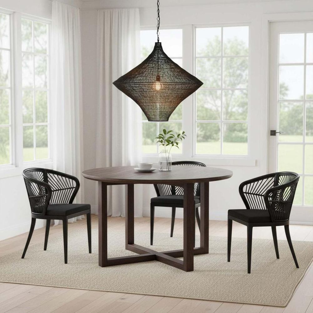 Metropolitan Pendant Light H850mm Black Aluminium