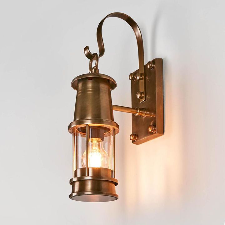 Liberty Exterior Wall Light Antique Brass