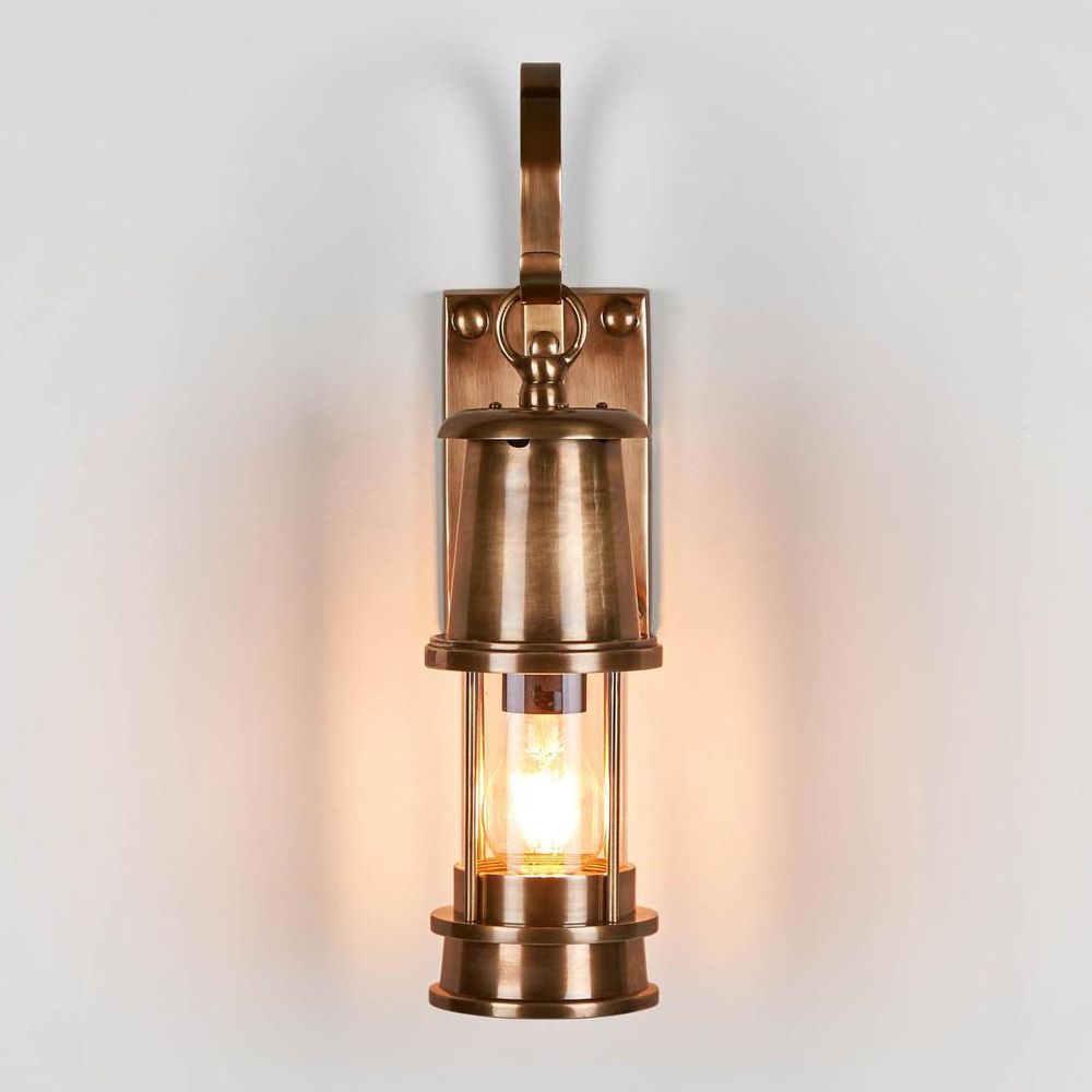 Liberty Exterior Wall Light Antique Brass