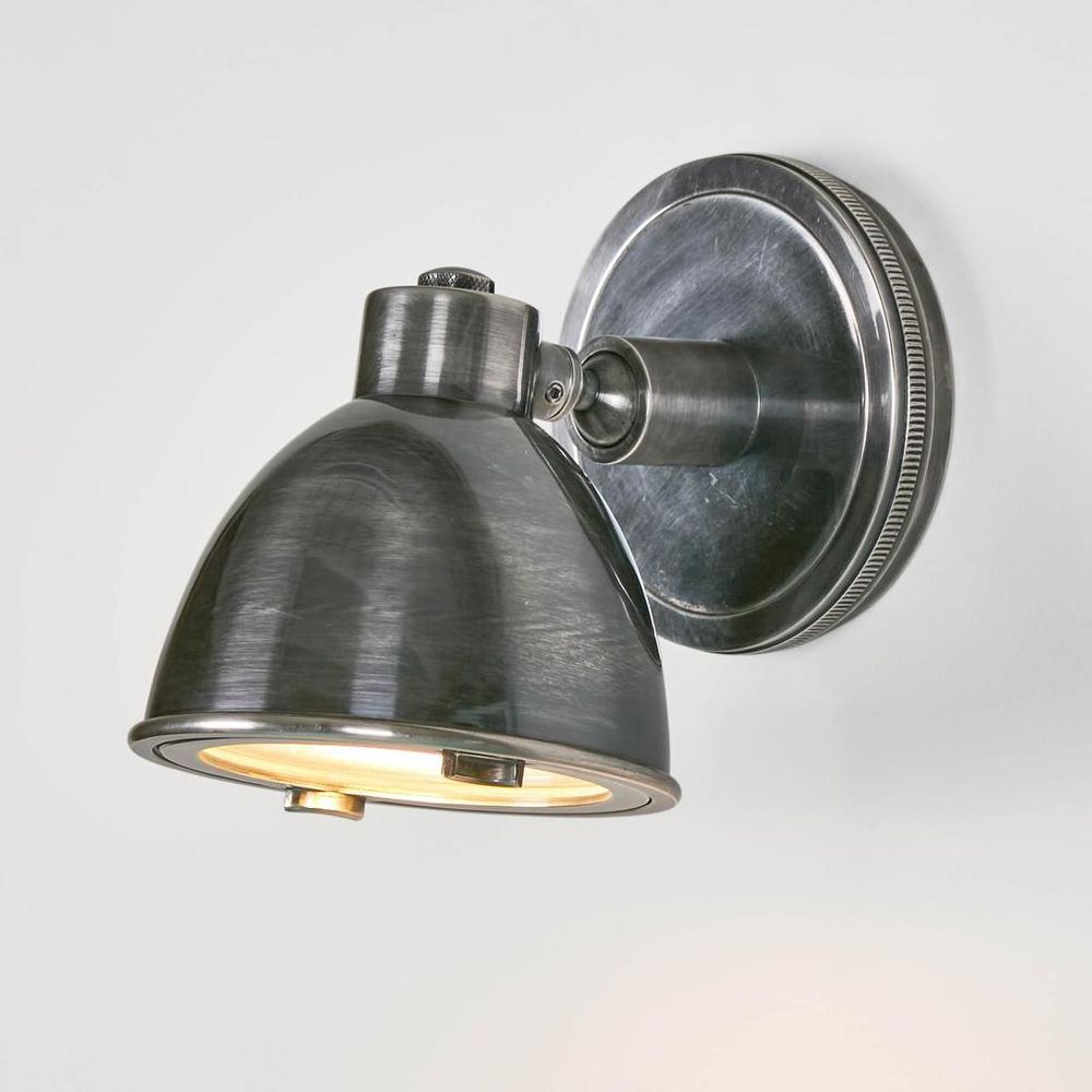 Panama Exterior Wall Light Silver Brass