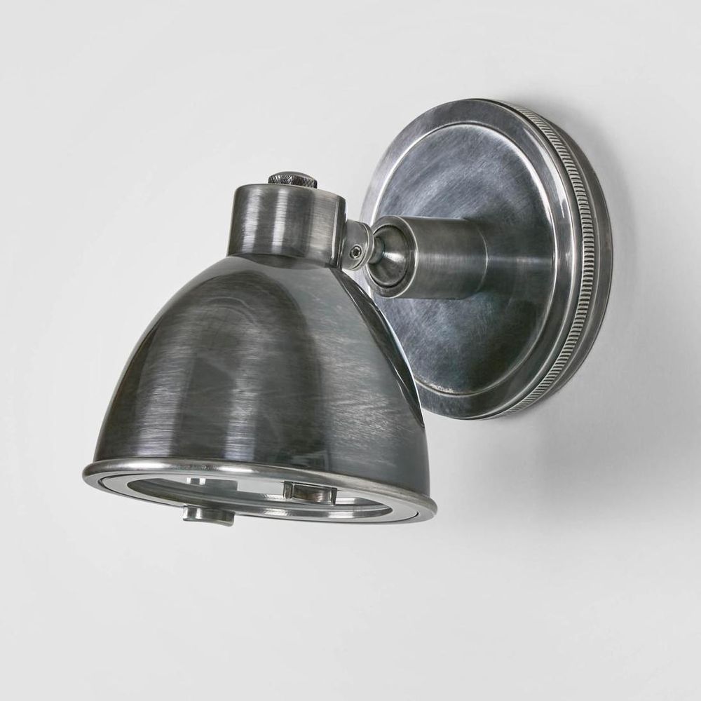 Panama Exterior Wall Light Silver Brass