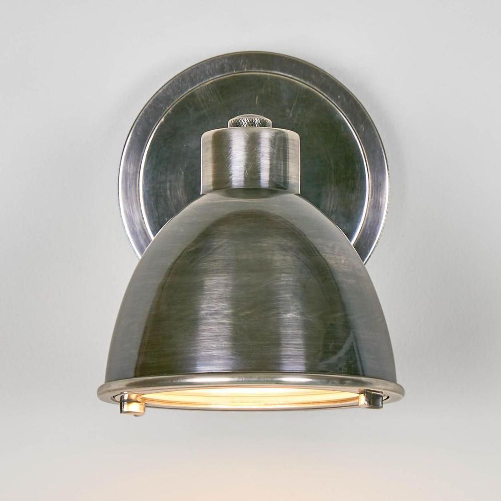 Panama Exterior Wall Light Silver Brass