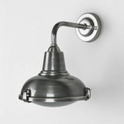 Catalina Exterior Wall Light Antique Silver Brass