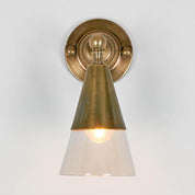 Otto Wall Sconce Antique Brass Glass