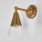 Otto Wall Sconce Antique Brass Glass