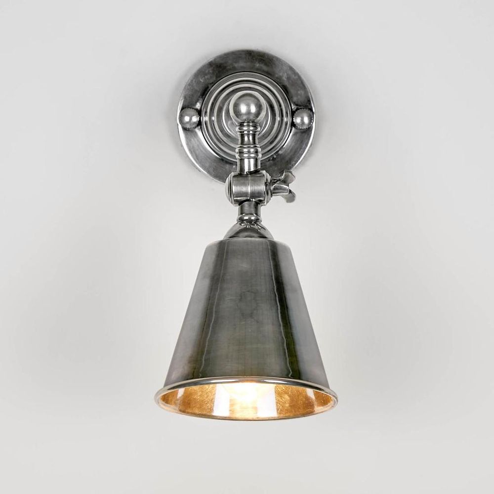 Utopia Wall Sconce Antique Silver Brass