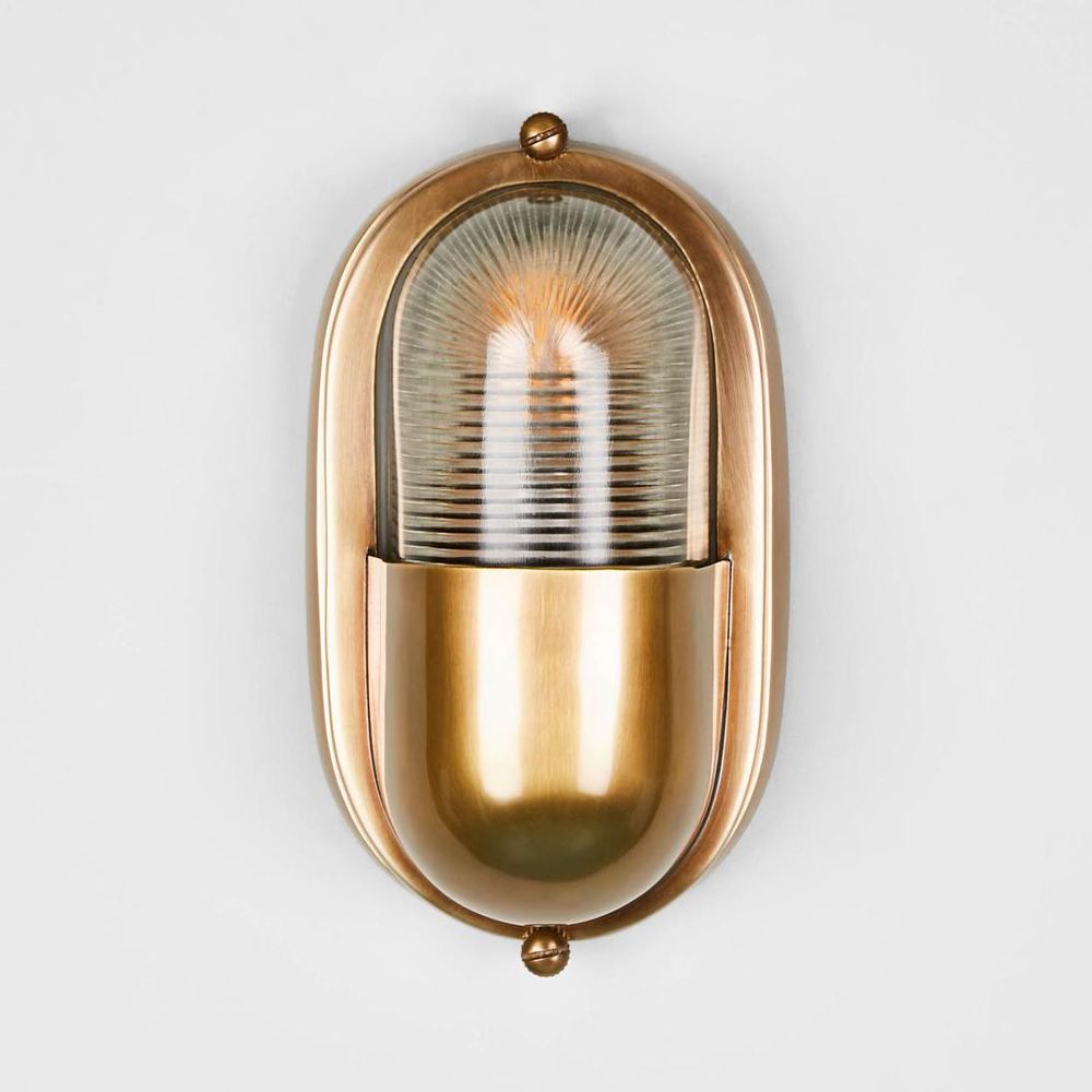 Anchor Exterior Wall Light Brass