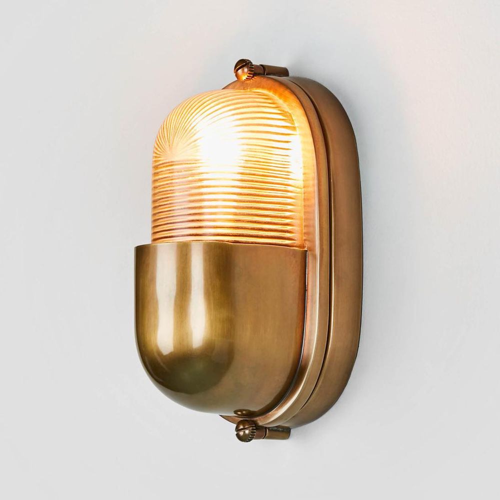Anchor Exterior Wall Light Brass