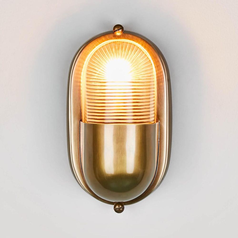 Anchor Exterior Wall Light Brass