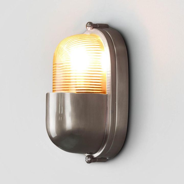 Anchor Exterior Wall Light Silver Brass