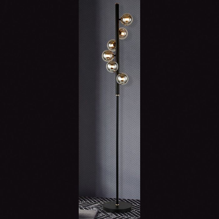 Vencha Lighting Midday-FL-6L-BLK