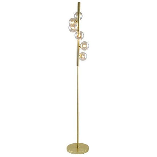 Midday 6LT Small Glass Sphere Floor Lamp