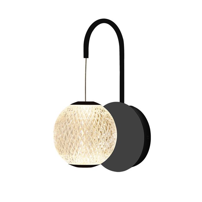 Vencha Lighting Langdon-Wall Light - Black - 3K